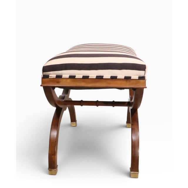 Pr. Regency Revival Bench Ottomans For Sale - Image 9 of 17