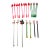 1980s 21 Piece Mid-Century Tropical Hula Girl & Flamingo Cocktail Swizzle Sticks For Sale