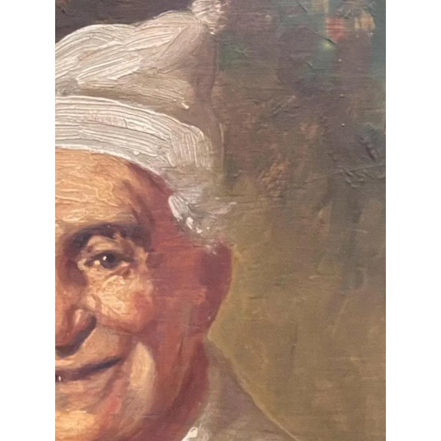 Portrait, 20th Century, Oil Painting on Panel, Framed For Sale - Image 4 of 6