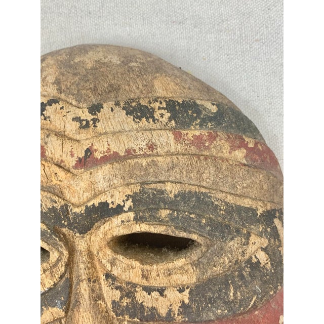 Vintage African Wooden Mask For Sale - Image 11 of 12
