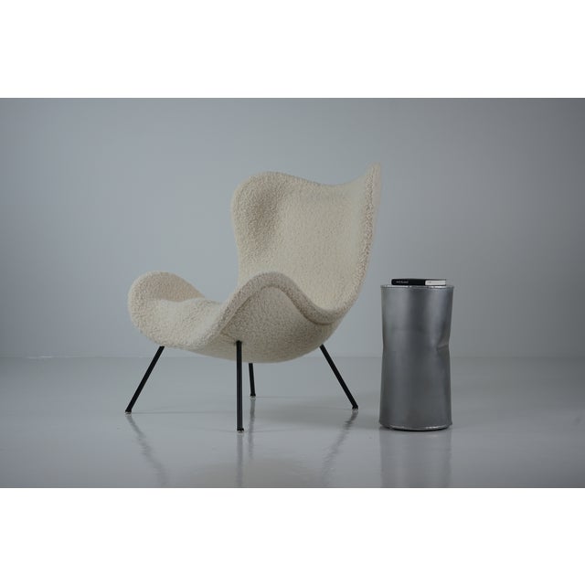 Madame Lounge Chair with Dedar Boucle Fabric by Fritz Neth for Correcta, 1950s For Sale - Image 9 of 12