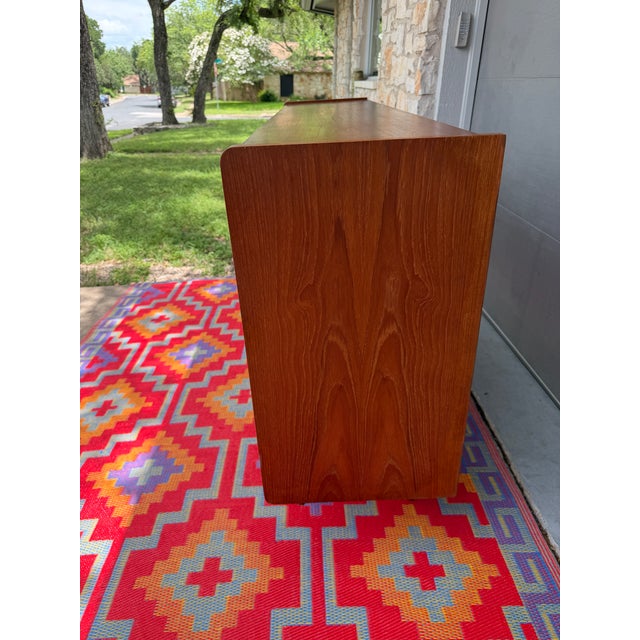 Mid-Century Modern Danish Teak Highboard For Sale In Austin - Image 6 of 12