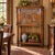 Gothic Antique Flemish-Style Gothic Revival Carved Oak Pass-Through Credence Cabinet, C. 1900. For Sale - Image 3 of 16
