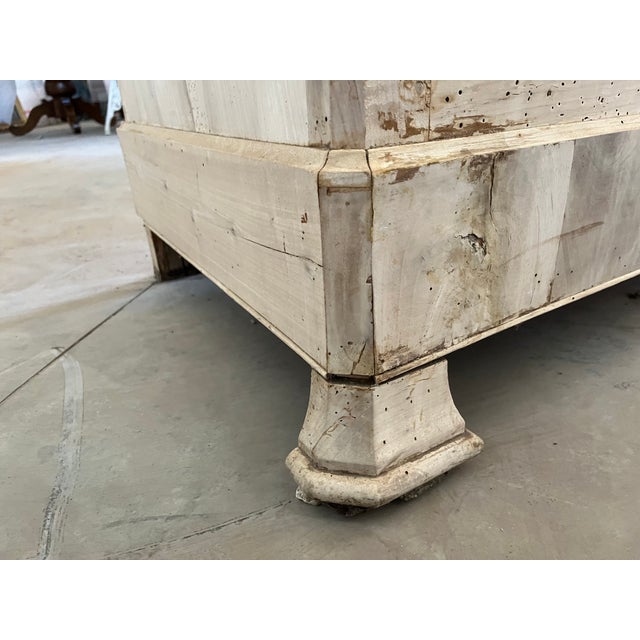 Italian Carlo X / Louis Philippe Bleached Walnut Buffet, 19th Century For Sale - Image 9 of 13
