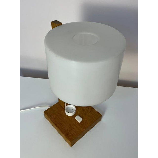 Brown White Oak Desk Lamp by Luxus Vittsjö For Sale - Image 8 of 11