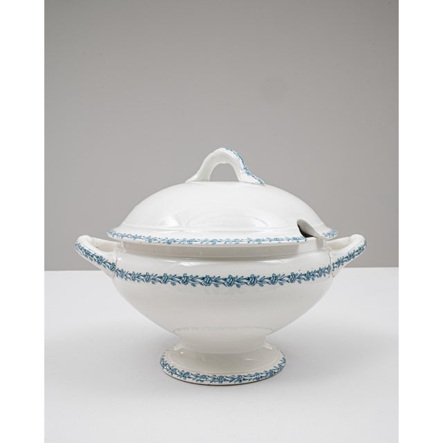 Mid 20th Century Belgian Special Edition Porcelain Tureen With Lid For Sale In Greensboro - Image 6 of 18