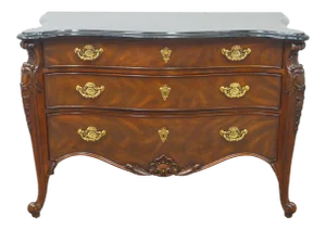 Maitland Smith Mahogany Chippendale Dresser Chest Commode