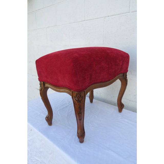 Mid 20th Century French Vintage 1960s Footstool Ottoman 6129 For Sale - Image 5 of 14