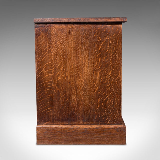 Large Antique Dresser Base, English, Oak, Gothic Revival, Window Seat, Victorian For Sale - Image 4 of 12