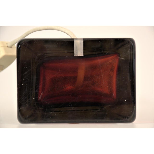 Red Core Doublecoated Glass Table Lamps by Carl Fagerlund for Orrefors, 1950s, Set of 2 For Sale - Image 12 of 13