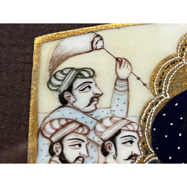 Indian Late 19th Century Indian Mughal Painting For Sale - Image 3 of 9