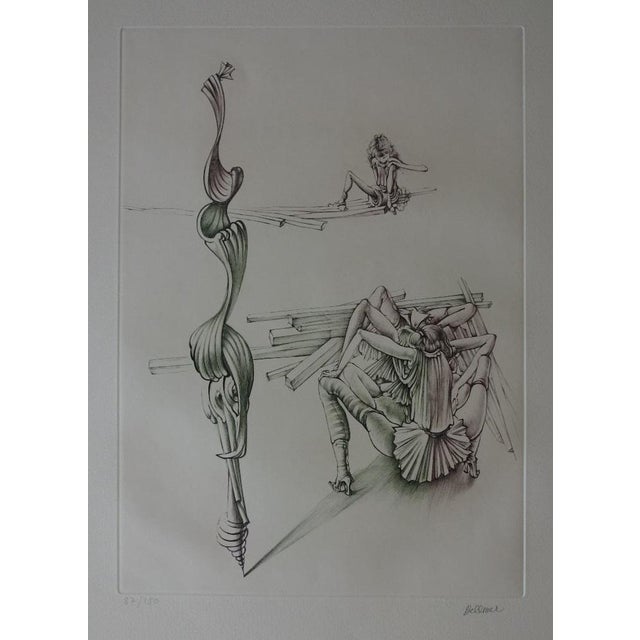 Hans Bellmer, Woman on the Boards, Original Etching For Sale - Image 8 of 8