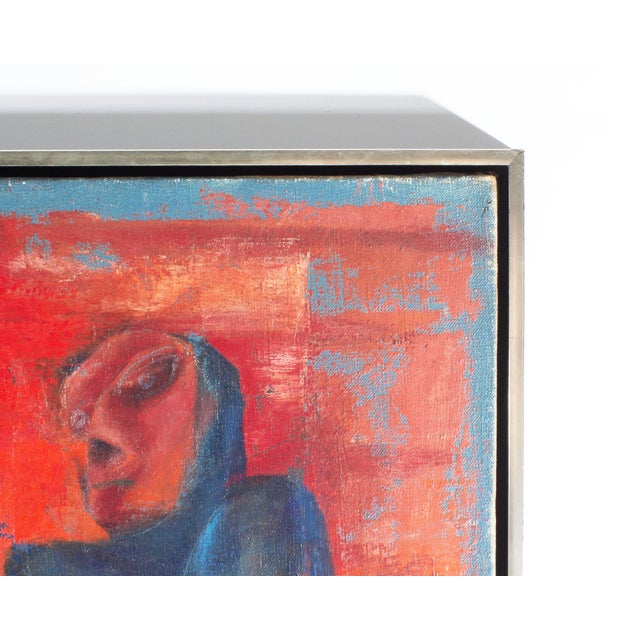 1952 Oil on Canvas Painting of Figures by Joseph Wolins For Sale In Indianapolis - Image 6 of 9