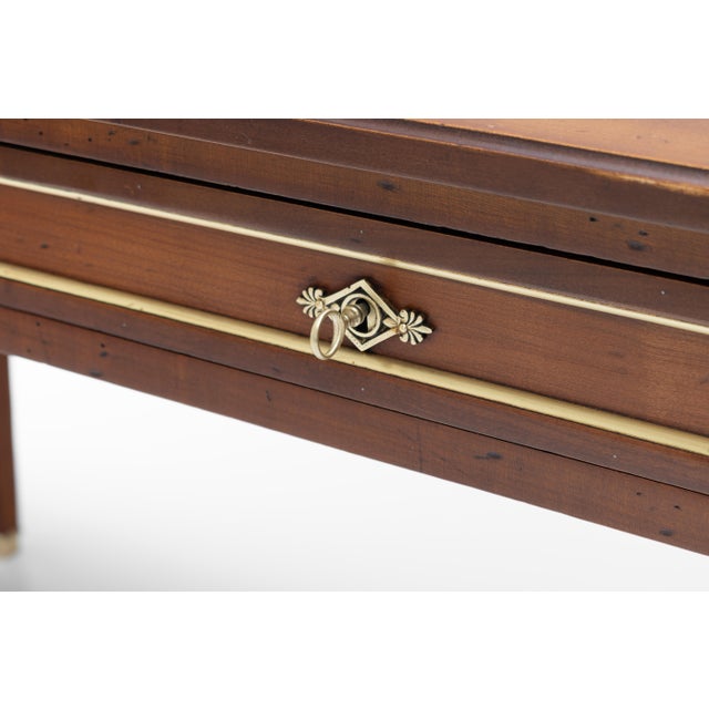 Antique Writing Table in Walnut, 1920s For Sale - Image 6 of 10