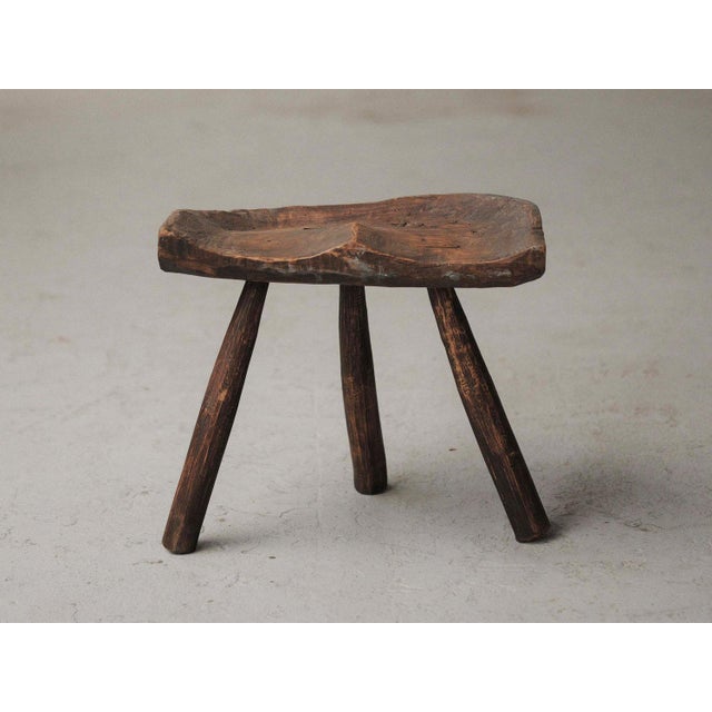 Primitive Milking Stool in Wood, France, 1900 For Sale - Image 14 of 14