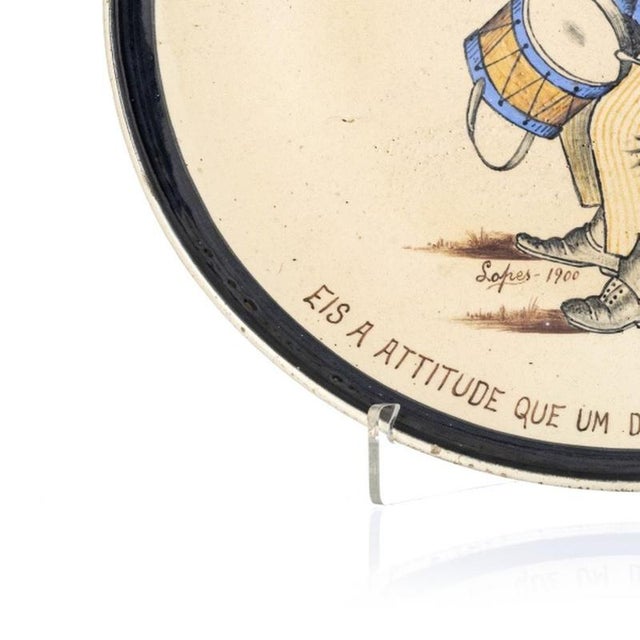 Suspension Plate in Earthenware For Sale - Image 3 of 6