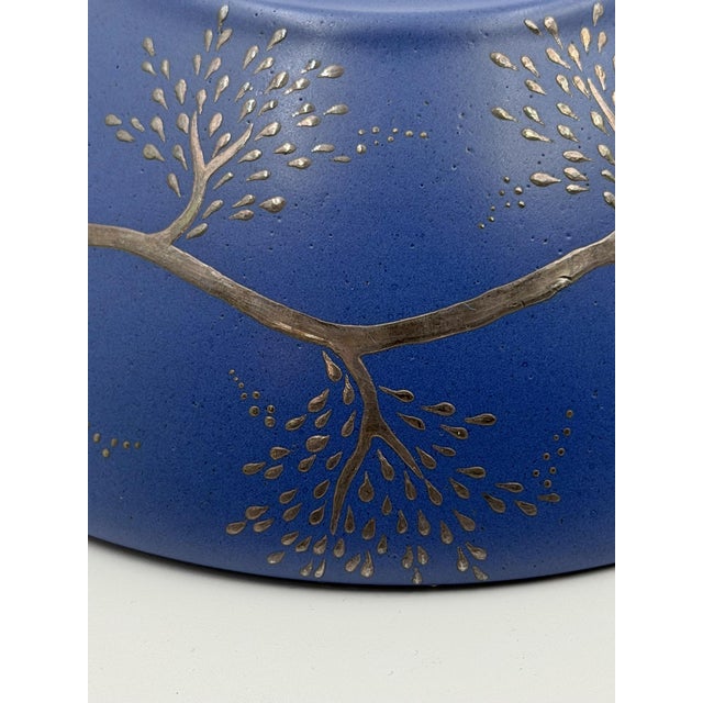 Emilia Castillo Cobalt Blue & Pure Silver Parrot Bowl, Taxco Mexico 1980s For Sale - Image 17 of 18