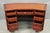 Vintage Chinese Bird Carved Hardwood Kneehole Writing Desk With Decorated Back For Sale - Image 14 of 18