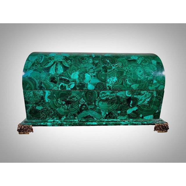 Large 20th Century Malachite Box, 1950s For Sale - Image 3 of 18