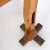 Brown Vintage Brutalist Wood Standing Coat Rack For Sale - Image 8 of 9