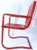 Metal Vintage Steel Cantilever/Springer/Bouncer Patio Chairs - 2 Different For Sale - Image 7 of 17