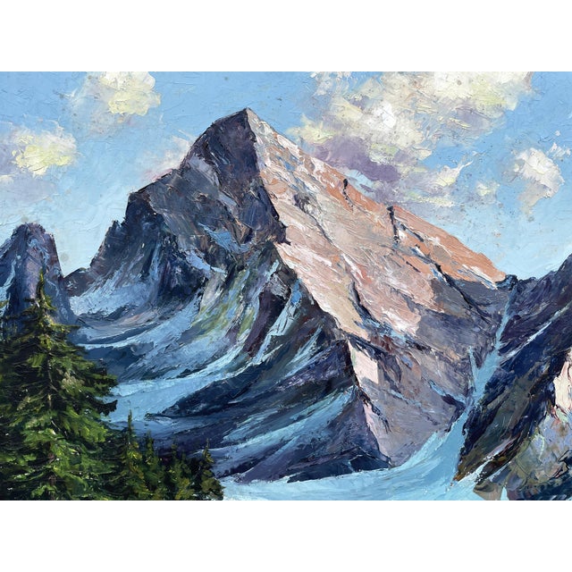 Anton Dembinski, Alpine Landscape, 20th Century, 1920s, Oil Painting For Sale - Image 6 of 16