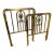 Antique Victorian Brass Children’s Twin Bed Headboards – Pair With Ornate Cast Medallions For Sale