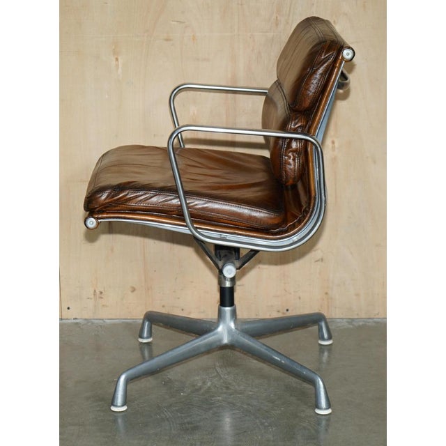 Chanel NYC Soft Pad Captain's Chair in Hand-Dyed Leather from Herman Miller, 1977 For Sale - Image 12 of 18