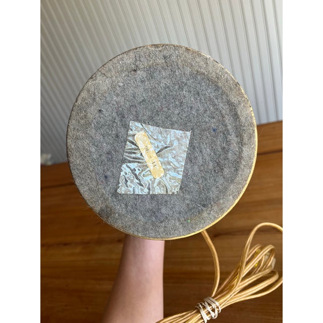 1960s 1960s Hollywood Regency Tall Enameled Brass Table Lamp For Sale - Image 5 of 6