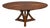 Transitional Round Dining Table, Large - Warm Brown Oak For Sale
