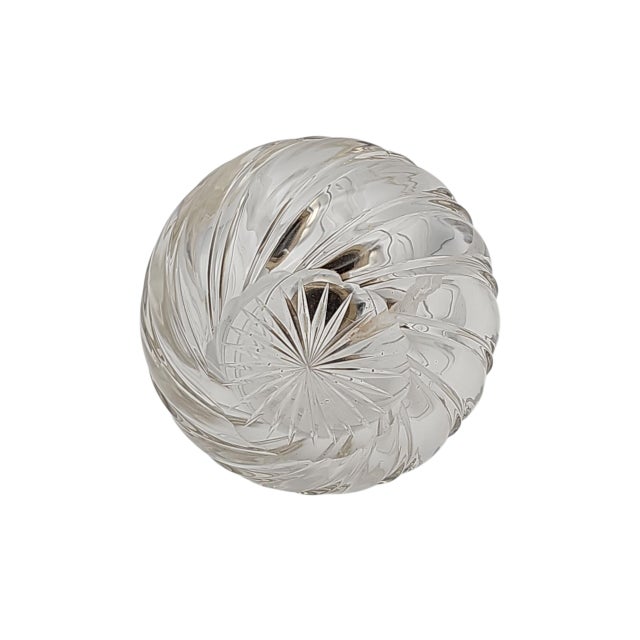 Birmingham England Sterling Silver & Cut Crystal Perfume Bottle For Sale - Image 10 of 12