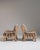 Wood Pair of 1970s French Tan Brutalist Oak Upholstered Armchairs For Sale - Image 7 of 15