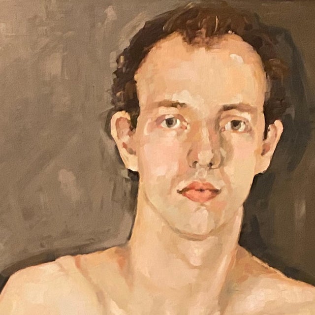 figurative-seated-young-nude-man-oil-on-board-painting-by-shana-chairish