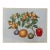 Vintage Needlework Fruit Branch Still Life – Rustic Textile Wall Art With Oranges and Berries For Sale