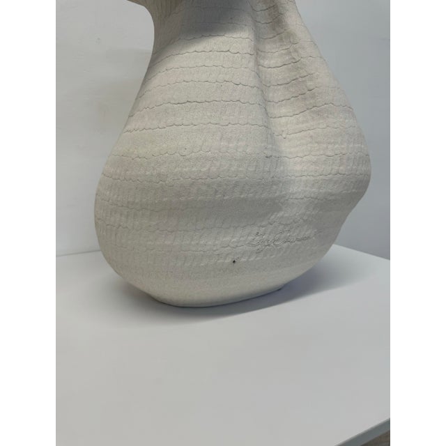 Guy Dawson Large Modernist Sculptural Studio Pottery Vase, Signed For Sale - Image 11 of 12