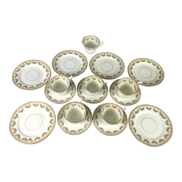 Late 19th Century Balmoral R&d-Bone China Tea Set- 17 Pieces For Sale