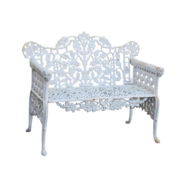 Victorian Cast Iron Bench, 1940s, in Very Good conditions. Designed 1890 to 1919