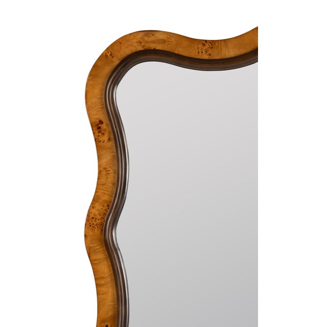 Early 21st Century Cooper Classics x Park and Oak Arabella Wavy Burl Wall Mirror For Sale - Image 5 of 6