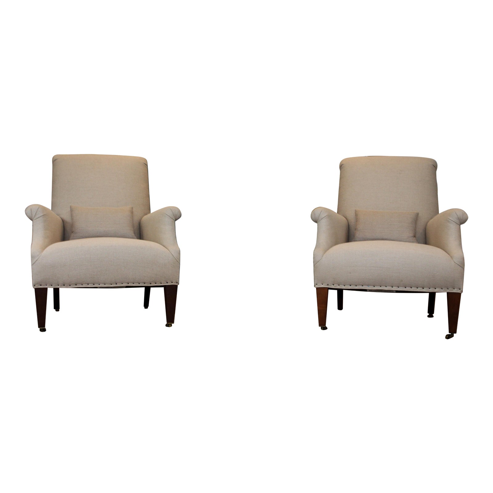 Crate And Barrel Chairs A Pair Chairish