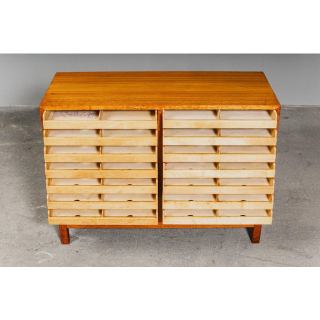Mid-Century Roll-Top Cabinet in Teak For Sale - Image 9 of 17
