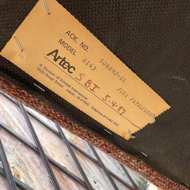 Set of 3 Mid Century Modern Artec Office Chairs For Sale - Image 10 of 13