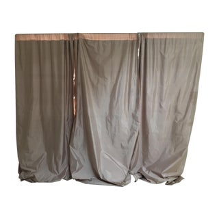 Serena & Lily Silk Shantung Blush Drapes - S/3 For Sale