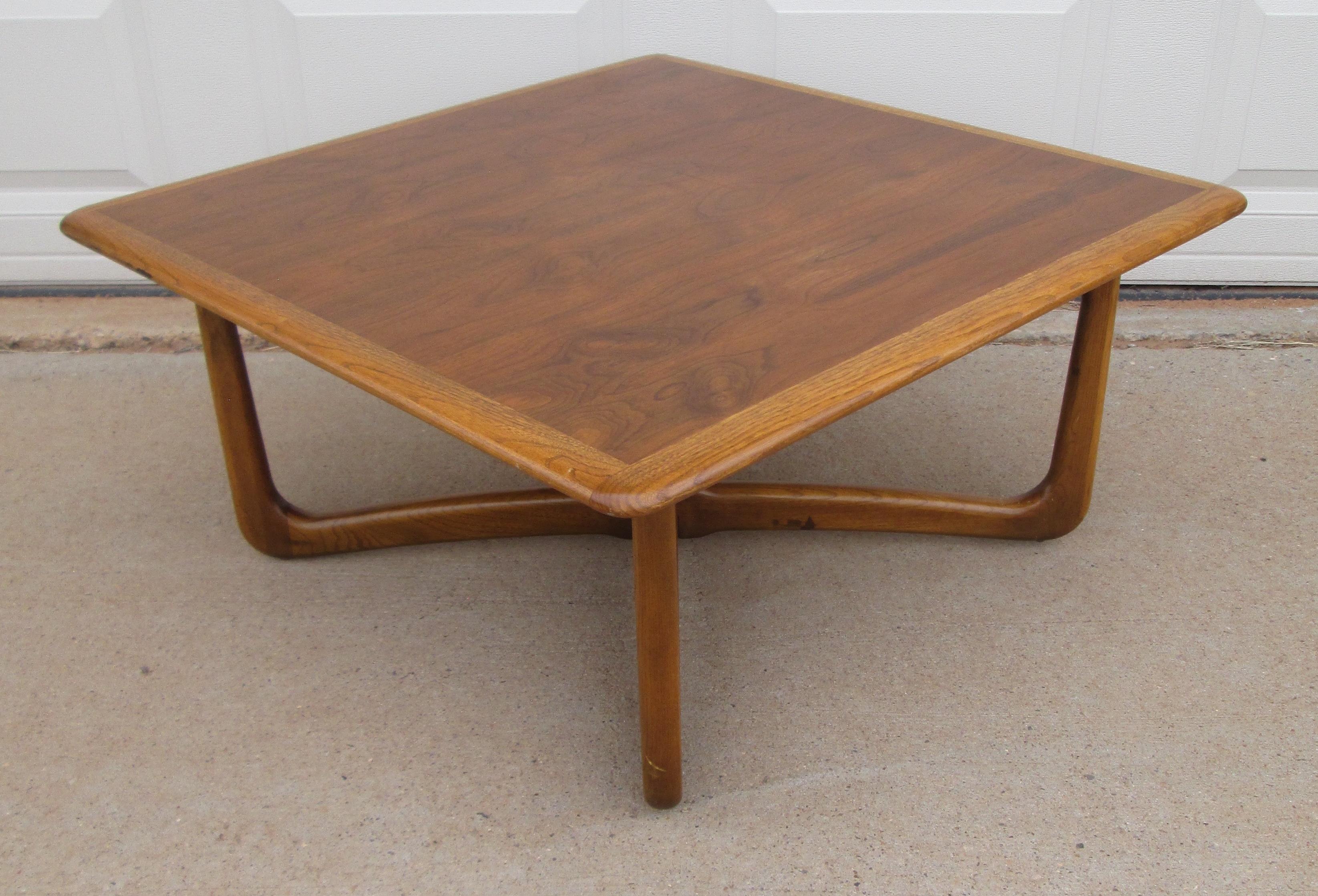 Mid 20th Century Lane Perception Square Cocktail Table Model 908