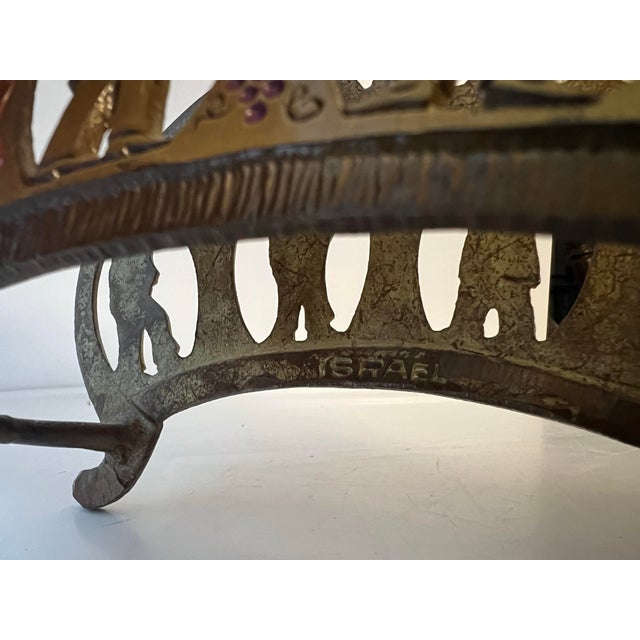 Mid 20th Century Brass Matzah or Napkins Holder From Israel For Sale - Image 9 of 9
