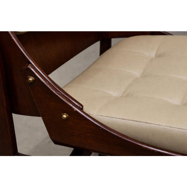 Brazilian Modern Set of Five Rosewood & Leather Dining Chairs, Jorge Zalszupin, Brazil, 1960s For Sale In New York - Image 6 of 14