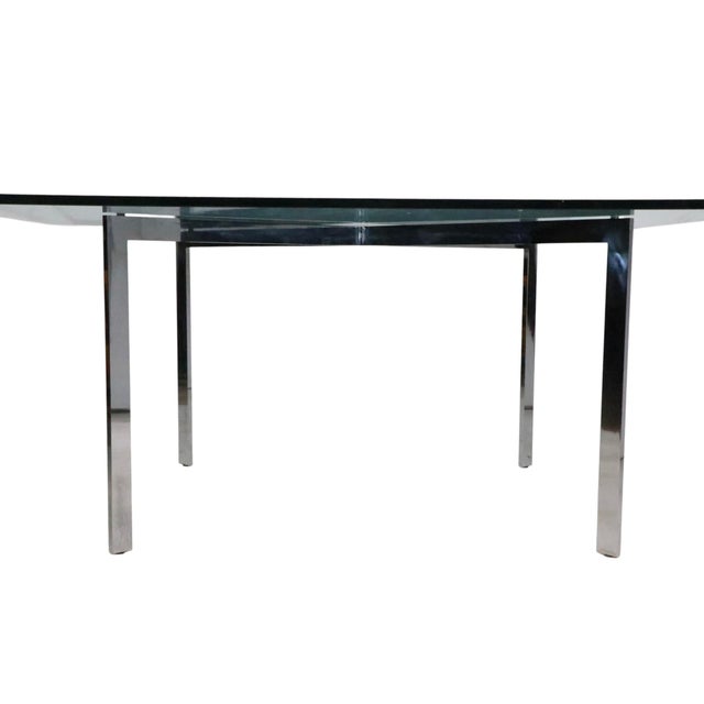 Iconic Barcelona CoffeeTable Designed by Mies Van Der Rohe Made in Italy C 1970's For Sale - Image 11 of 13