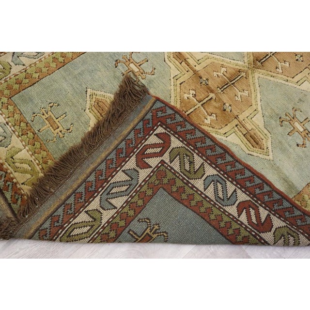 Vintage Turkish Hand Knotted Rug, 1950s For Sale - Image 17 of 18