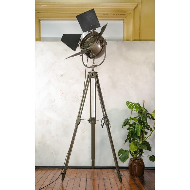 Fiberglass Film Studio Spotlight Floor Lamp from Mole-Richardson, England, 1950s For Sale - Image 14 of 18