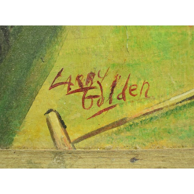 Traditional Polo Match C1950s Acrylic on Canvas by Larry Golden For Sale - Image 3 of 7