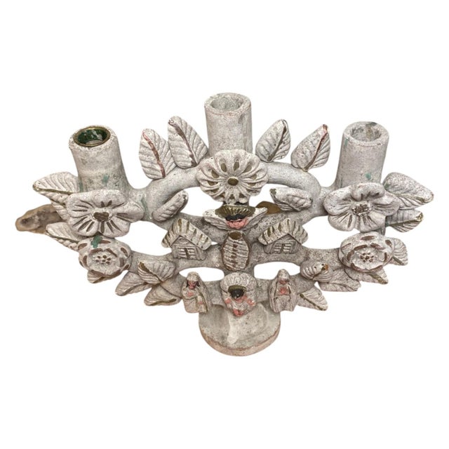 A beautiful vintage pottery Tree of Life from Metepec. Rich in symbolism and handcrafted charm, this traditional folk art...